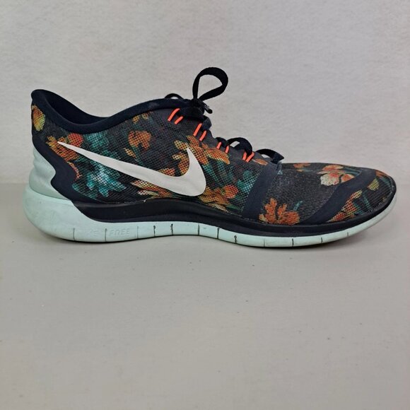 Nike Free 5.0 Floral Photosynthesis Athletic Running Shoes Women’s Size 9 Flower - Picture 9 of 12